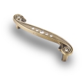 Ручка скоба с кристаллами CRL14-96 ВА,бронза